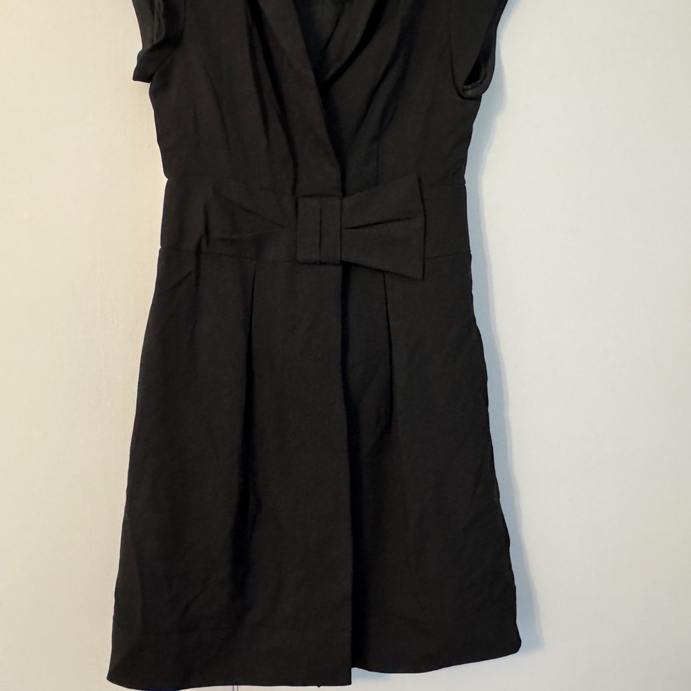 Nanette Lepore Black Mini Dress with Bow